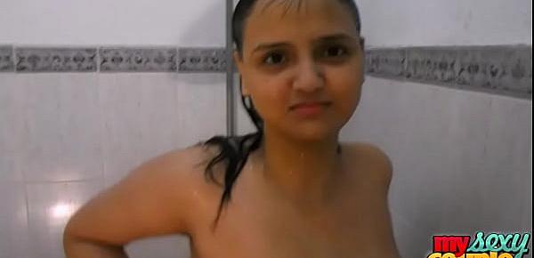  indian amateur couple sonia and sunny hardcore sex in shower
